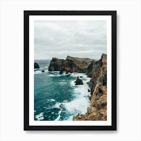 Coast Line Of Madeira Island Art Print