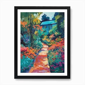 Giverny Gardens, France, Painting 7 Art Print