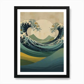 Great Wave Off Kan Art Print