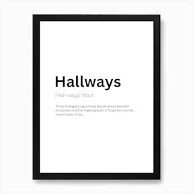 Hallways Definition Meaning Affiche