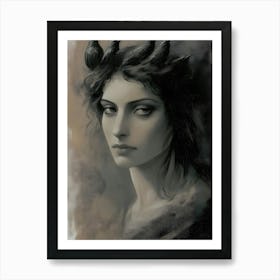 Dark Gothic Aphrodite Art Print