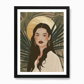 Portrait of a woman 9401 Art Print