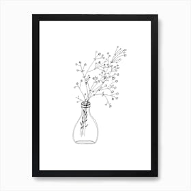 Gypsophilia Whiteflowers Art Print