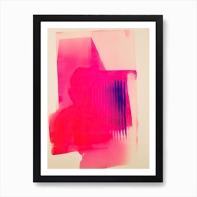 Pink Lava Abstract Art Print