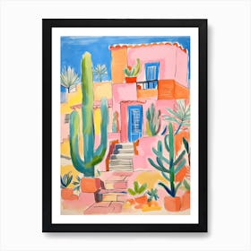 The Phoenician   Scottsdale, Arizona   Resort Storybook Illustration 2 Art Print