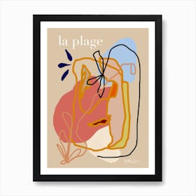 La Plage Art Print