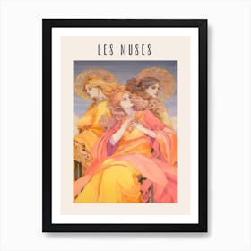 Les Muses, Greek Mythology Poster Art Print