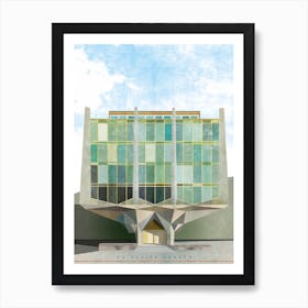 La Tulipe Green Architecture Art Print Art Print