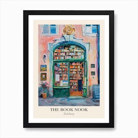 Salzburg Book Nook Bookshop 3 Poster Art Print