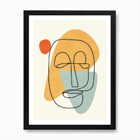Abstract Faces 6 Art Print