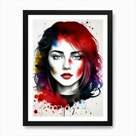 Portrait Of A Girl Art Print