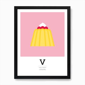 The Food Alphabet – V Art Print