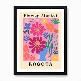 Flower Market Bogota Art Print