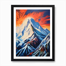 Mount Mckinley Denali Usa 3 Mountain Painting Art Print