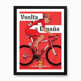 La Vuelta Grand Cycling Tour Art Print