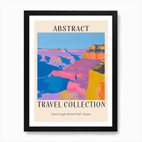 Abstract Travel Collection Poster Grand Canyon National Park Arizona 2 Affiche