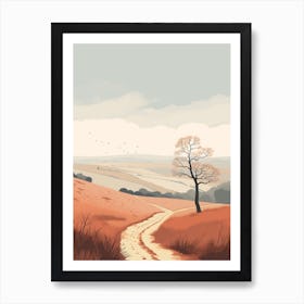 The Cotswold Way England 4 Hiking Trail Landscape Art Print