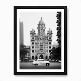 Mumbai, India, Black And White Old Photo 4 Art Print