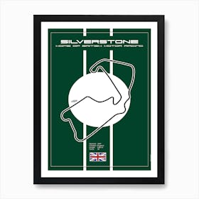 Racetrack Silverstone 1 Art Print