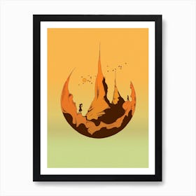 Look Overhead Art Print