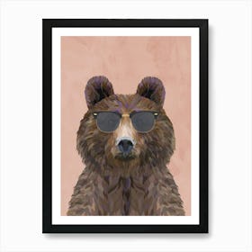 Bear In Sunglasses Art Print