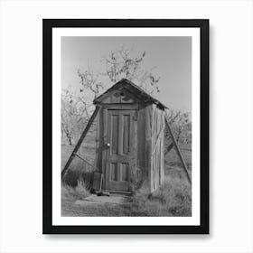 Privy On Farm In Placer County, California By Russell Lee Art Print