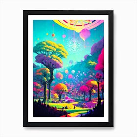 Psychedelic Painting, Psychedelic Art, Psychedelic Art, Psychedelic Art, 1 Art Print