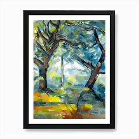 The Big Trees 1904 Oil on Canvas by Paul Cezanne | HD Remastered Vibrant and Immaculate Art Print