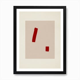 Abstract Red Composition 03 Poster