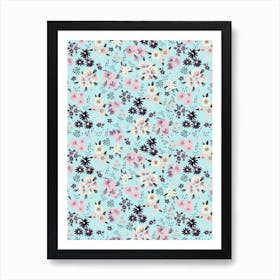 Little Flowers Pastel Art Print