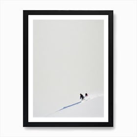 Aspen, Usa Minimal Skiing Poster Art Print