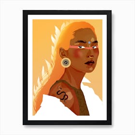 Fire Goddess Art Print