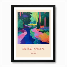 Colourful Gardens Longwood Gardens Usa 2 Red Poster Art Print