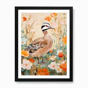 Wood Duck 1 Detailed Bird Painting Art Print