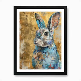 Chinchilla Gold Effect Collage 4 Art Print