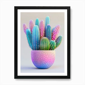 Cactus In A Pot 2 Art Print