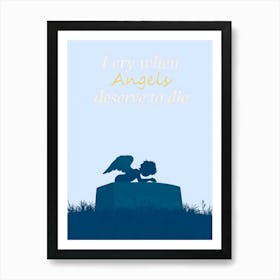 Angel Qoute Illustration 10 Art Print