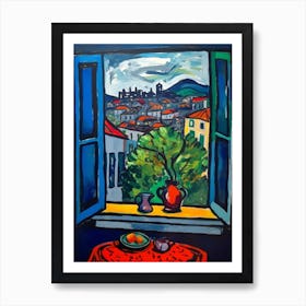 Window Edinburgh Scotland In The Style Of Matisse 3 Art Print