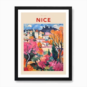 Nice France 6 Fauvist Travel Poster Art Print