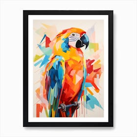 Bird Painting Collage Macaw 2 Art Print
