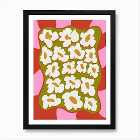 70 S Retro Bloom Art Print