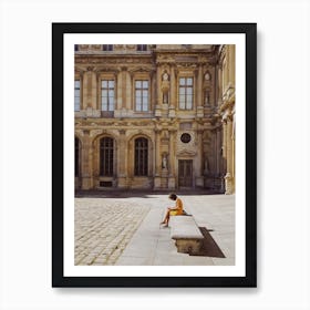 Stone Bench Art Print