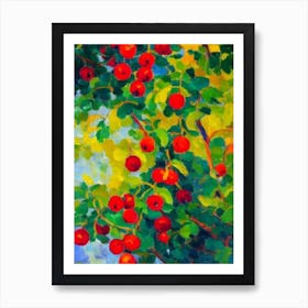 Redcurrant Fruit Vibrant Matisse Inspired Painting Fruit Art Print