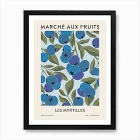 Fruit Market - Blueberries Art Print