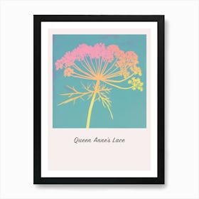 Queen Annes Lace 1 Square Flower Illustration Poster Poster