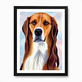 Saluki 2 Watercolour Dog Art Print