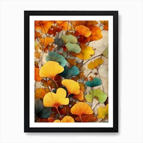 Autumn Leaves flora nature Art Print