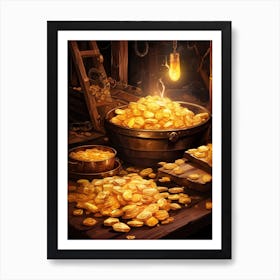 Gold Ingots And Coins Chinese New Year 1 Art Print