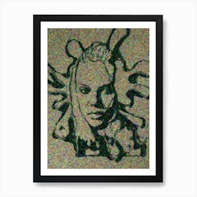 Abstract Drawing Of A Woman Art Print