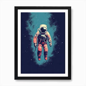 Celestial Drifter: Astronaut in Orbit Art Print